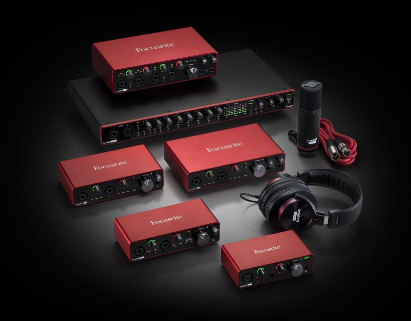 Focusrite 發(fā)布第三代 Scarlett 音頻接口系列，USB-C 接口 + 24 / 192 配置